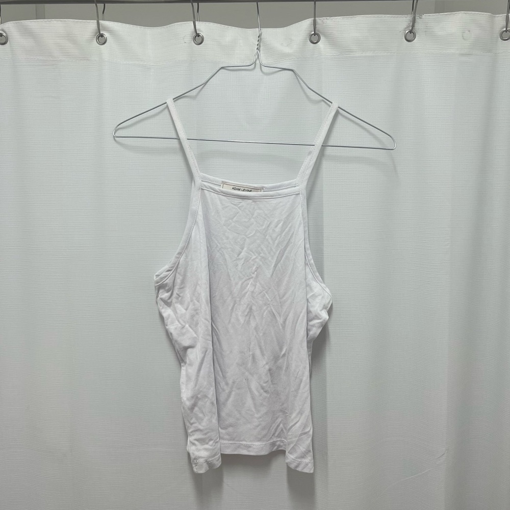 NWOT Adam Levine Collection White Fitted Backless Camisole